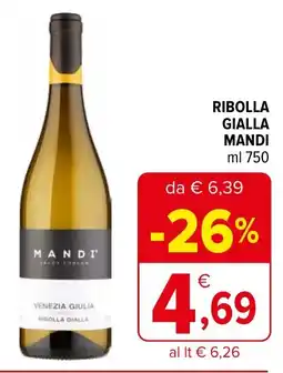 Iperal RIBOLLA GIALLA MANDI ml 750 offerta