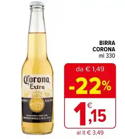 Iperal BIRRA CORONA ml 330 offerta