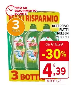 Iperal DETERSIVO PIATTI NELSEN ml 850x3 offerta