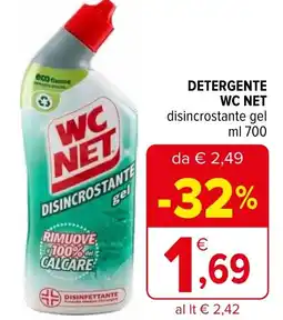 Iperal DETERGENTE WC NET disincrostante gel ml 700 offerta