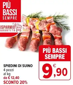 Iperal SPIEDINI DI SUINO 4 pezzi offerta