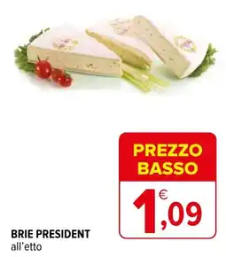 Iperal BRIE PRESIDENT all'etto offerta