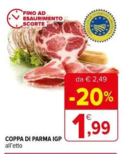 Iperal COPPA DI PARMA IGP all'etto offerta