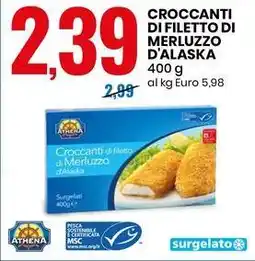 Eurospin CROCCANTI DI FILETTO DI MERLUZZO D'ALASKA offerta