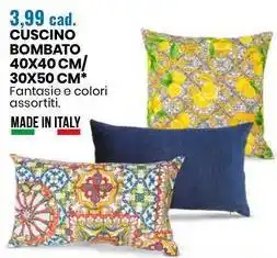 Eurospin CUSCINO BOMBATO 40X40 CM/ 30X50 CM offerta