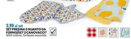 Eurospin SET PRESINA E GUANTO DA FORNO/SET 2 CANOVACCI offerta