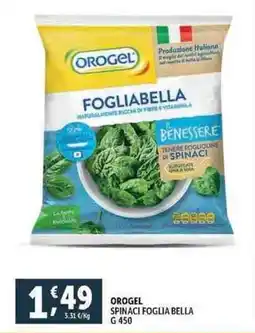 Deco Supermercati OROGEL SPINACI FOGLIA BELLA G 450 offerta