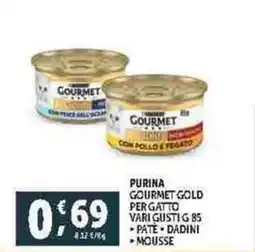 Deco Supermercati PURINA GOURMET GOLD PER GATTO VARI GUSTI G 85 offerta