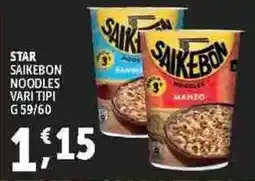 Deco Supermercati STAR SAIKEBON NOODLES VARI TIPI G 59/60 offerta