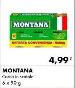 Iper Tosano MONTANA Carne in scatola 6 x 90 g offerta