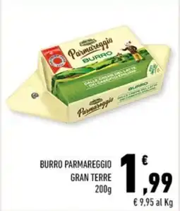 Conad BURRO PARMAREGGIO GRAN TERRE 200g offerta