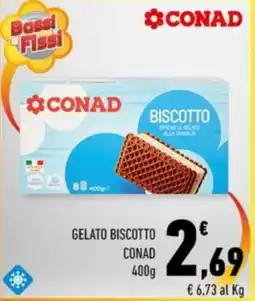 Conad GELATO BISCOTTO CONAD 400g offerta