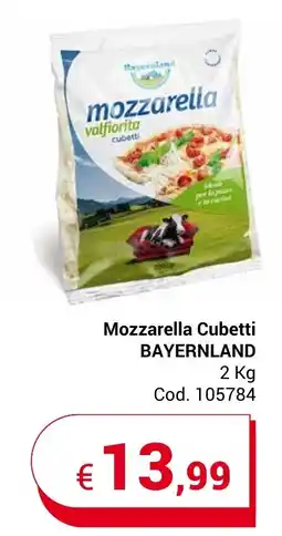 Centro Cash Mozzarella Cubetti BAYERNLAND 2 Kg offerta