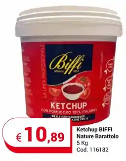 Centro Cash Ketchup BIFFI Nature Barattolo 5 Kg offerta