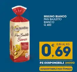 SeBón Supermercati MULINO BIANCO PAN BAULETTO BIANCO g 400 offerta