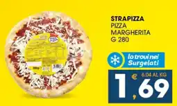 SeBón Supermercati STRAPIZZA PIZZA MARGHERITA g 280 offerta