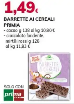 Basko BARRETTE AI CEREALI PRIMIA - cacao g 138 offerta