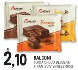 BALCONI TORTA CHOCO DESSERT/ TIRAMISU/VIENNESE 400G
