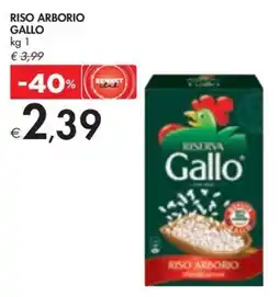 Bennet RISO ARBORIO GALLO kg 1 offerta