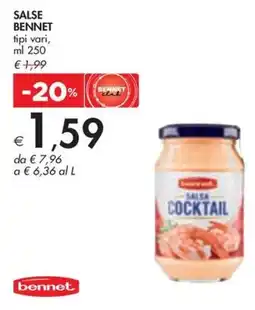 Bennet SALSE BENNET tipi vari, ml 250 offerta