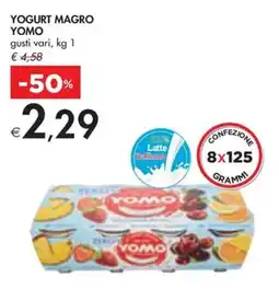 Bennet YOGURT MAGRO YOMO gusti vari, kg 1 offerta