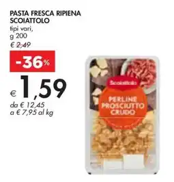 Bennet PASTA FRESCA RIPIENA SCOIATTOLO tipi vari, g 200 offerta
