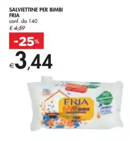 Bennet SALVIETTINE PER BIMBI FRIA conf. da 140 offerta