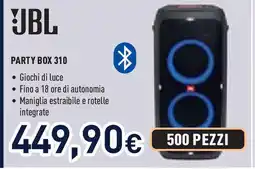 Unieuro JBL PARTY BOX 310 offerta