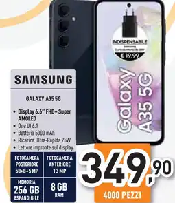 Unieuro SAMSUNG GALAXY A35 5G offerta