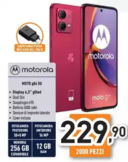 Unieuro motorola MOTO g84 5G offerta