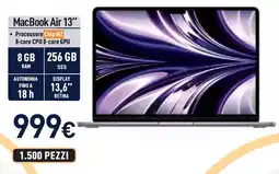 Unieuro MacBook Air 13" offerta