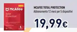 Unieuro MCAFEE TOTAL PROTECTION offerta