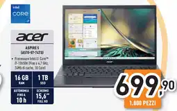 Unieuro acer ASPIRE 5 (A515-57-74TS) offerta