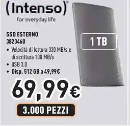 Unieuro (Intenso) SSD ESTERNO offerta