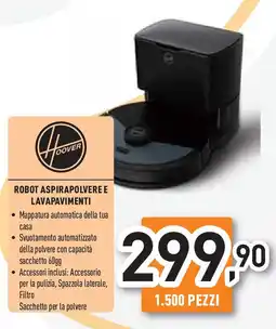 Unieuro Hoover ROBOT ASPIRAPOLVERE E LAVAPAVIMENTI offerta
