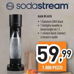 Unieuro sodastream GAIA BLACK offerta