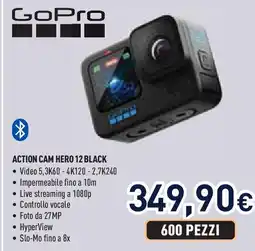 Unieuro GoPro ACTION CAM HERO 12 BLACK offerta