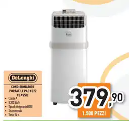 Unieuro DeLonghi CONDIZIONATORE PORTATILE PAC ES72 CLASSIC offerta