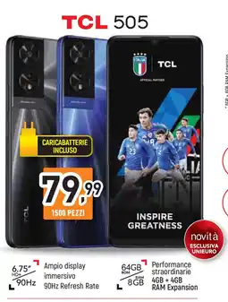 Unieuro TCL 505 offerta