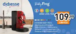Unieuro DIDIESSE BABY FROG Macchina da caffè a cialde offerta