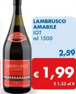 MD Discount LAMBRUSCO AMABILE IGT ml 1500 offerta