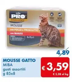 MD Discount MOUSSE GATTO MIBA gusti assortiti g 85 x 8 offerta