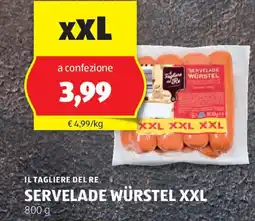 IL TAGLIERE DEL RE SERVELADE WÜRSTEL XXL 800 g