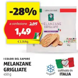 ALDI I COLORI DEL SAPORE MELANZANE GRIGLIATE 450 g offerta