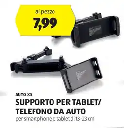 AUTO XS SUPPORTO PER TABLET/ TELEFONO DA AUTO