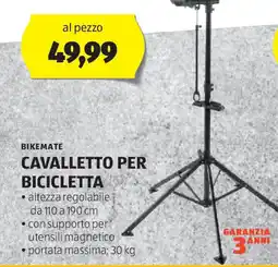 ALDI BIKEMATE CAVALLETTO PER BICICLETTA offerta
