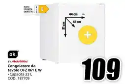 MediaWorld ok. Congelatore da tavolo OFZ 061 E W offerta