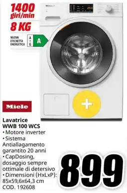 MediaWorld Miele Lavatrice WWB 100 WCS offerta