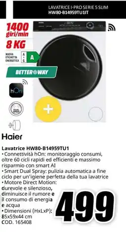MediaWorld Haier Lavatrice HW80-B14959TU1 offerta