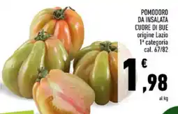 Conad POMODORO DA INSALATA CUORE DI BUE offerta